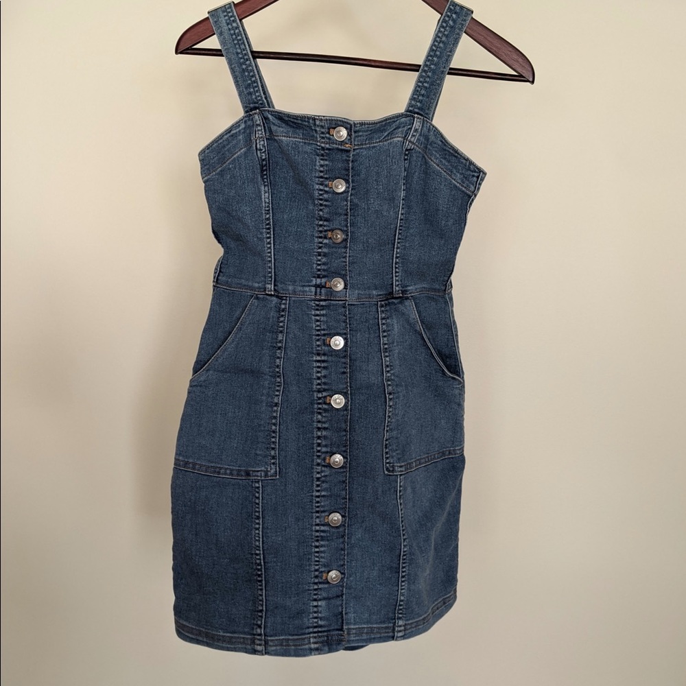 Denim mini dress